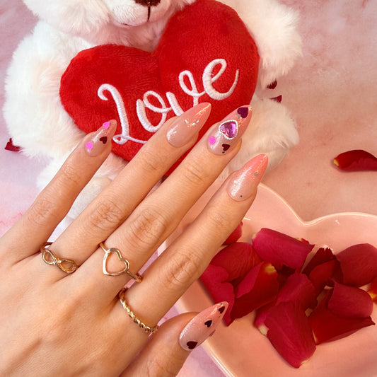 Heartcharm Sparkle - Neon Nails