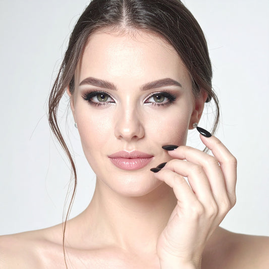 Midnight Glamour - Neon Nails