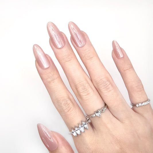 Rosé Glow - Neon Nails