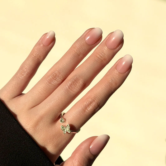 Peach Tulle - Neon Nails