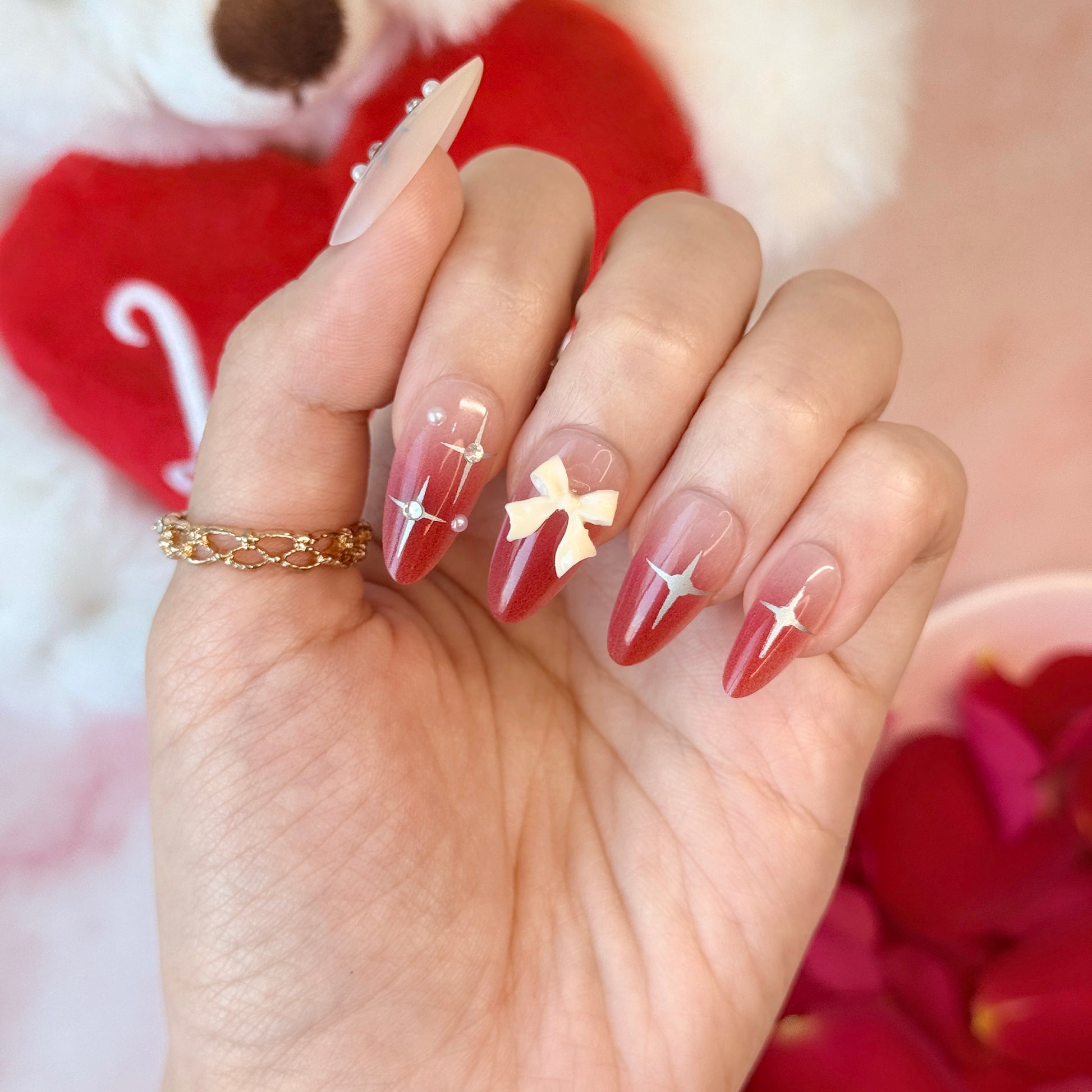 Sweetheart Charm - Neon Nails