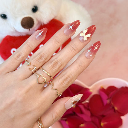 Sweetheart Charm - Neon Nails