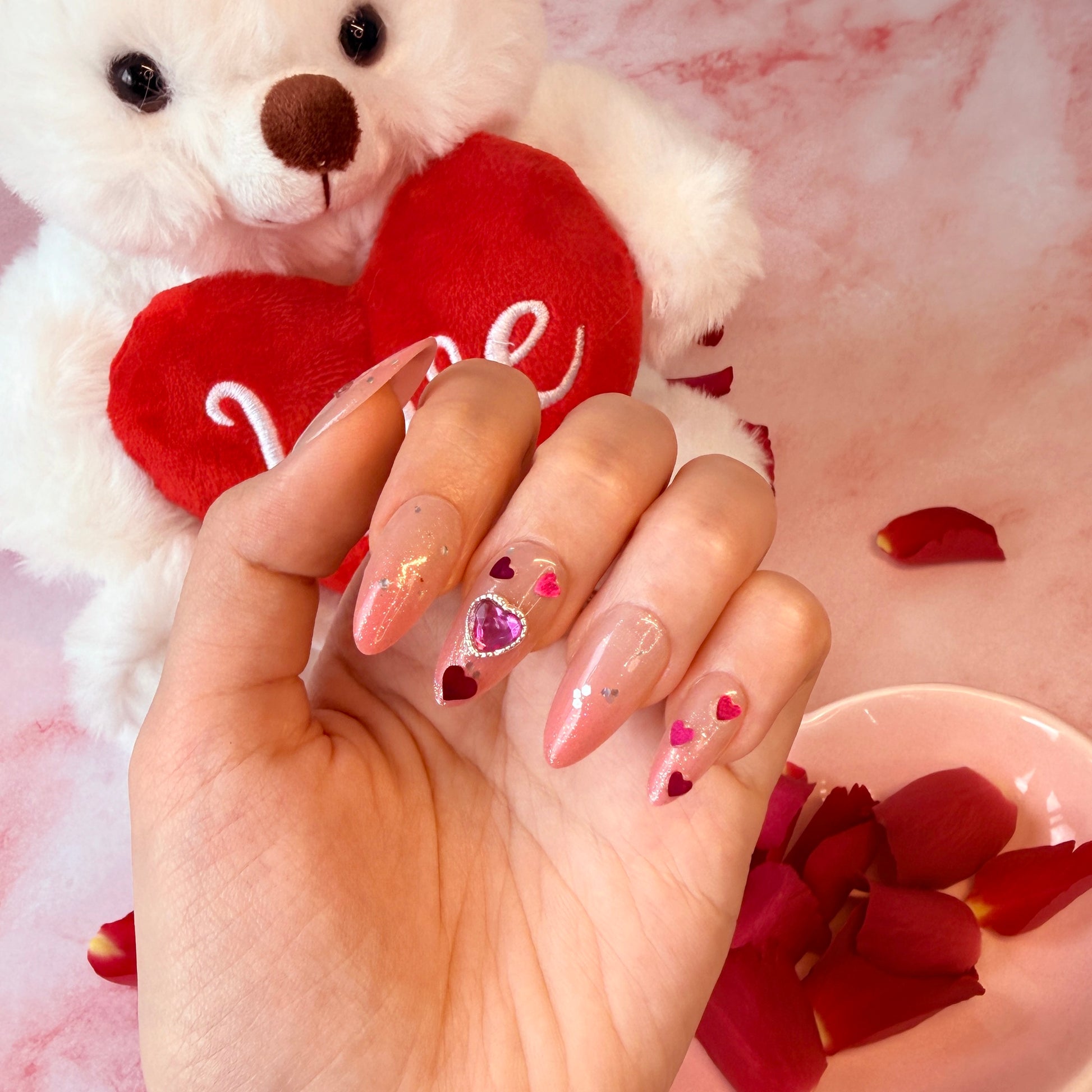 Heartcharm Sparkle - Neon Nails