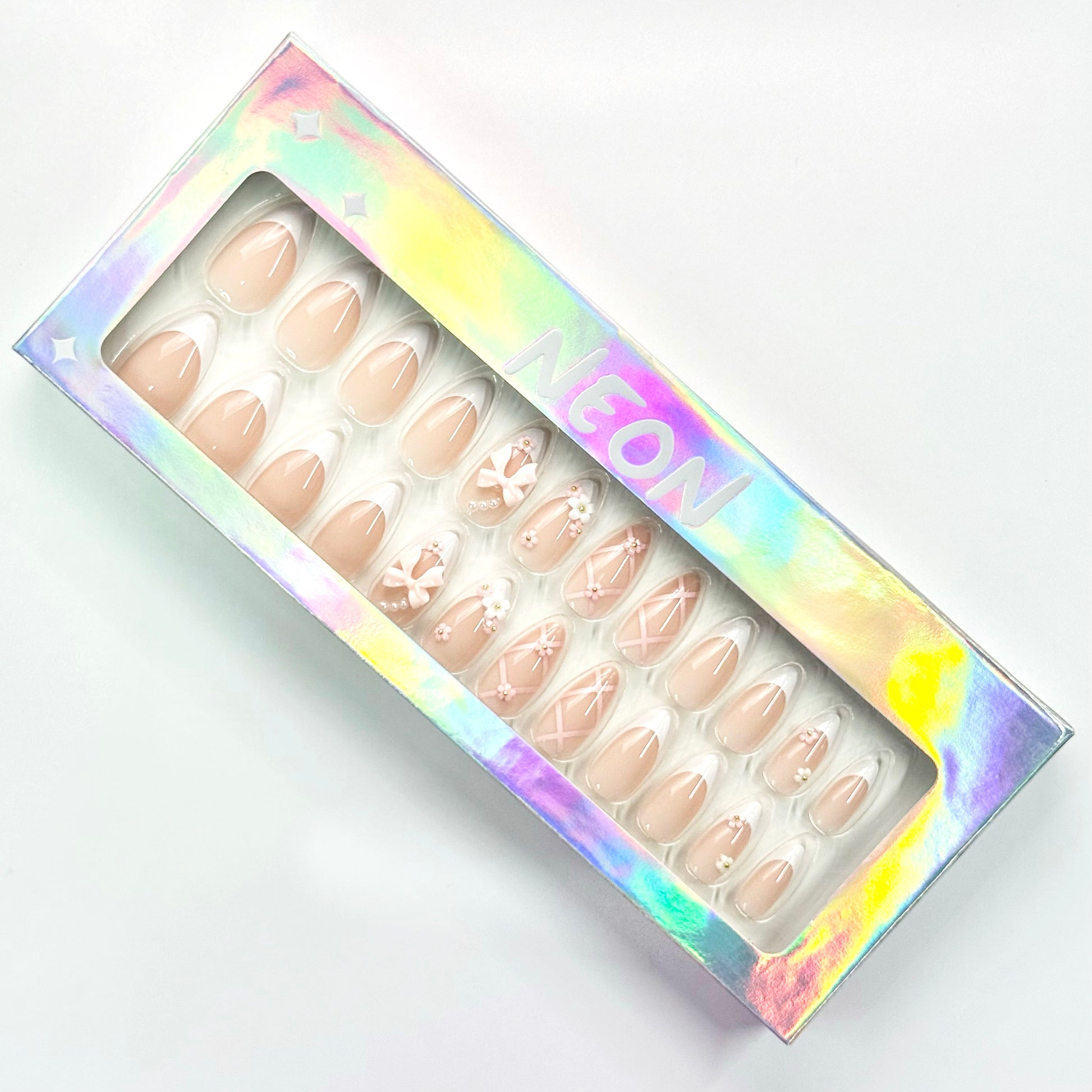 Blush Blossom - Neon Nails
