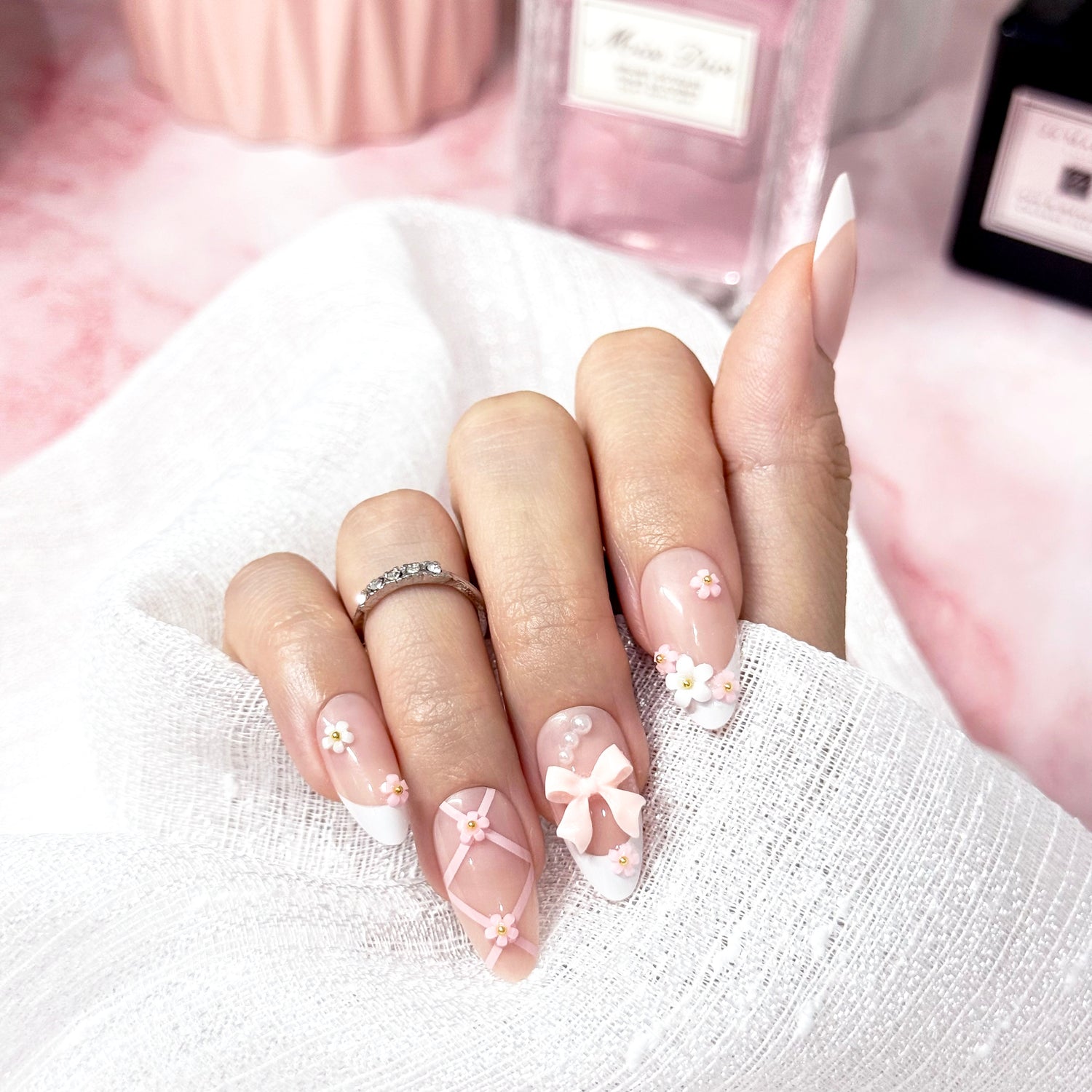 Blush Blossom - Neon Nails