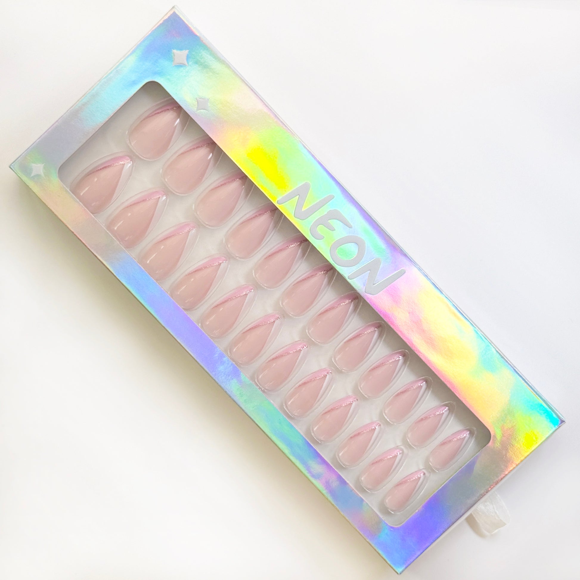 Blush Whispers - Neon Nails