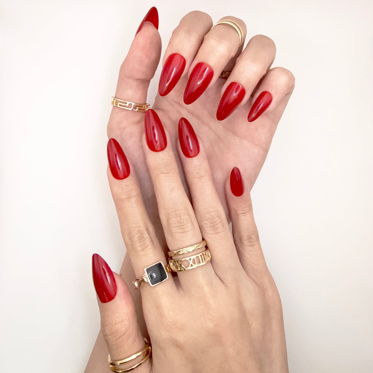 Crimson Luxe - Neon Nails