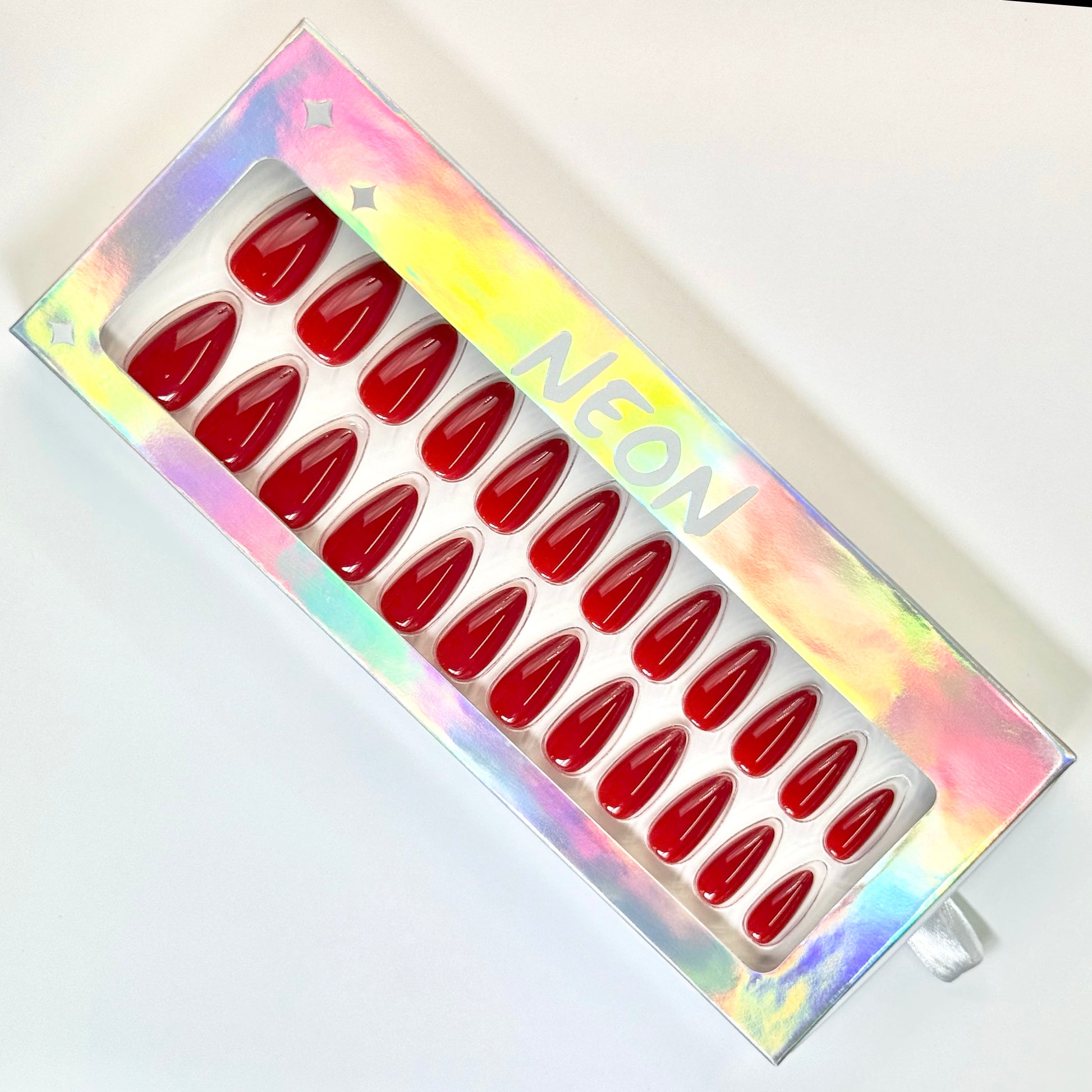 Crimson Luxe - Neon Nails