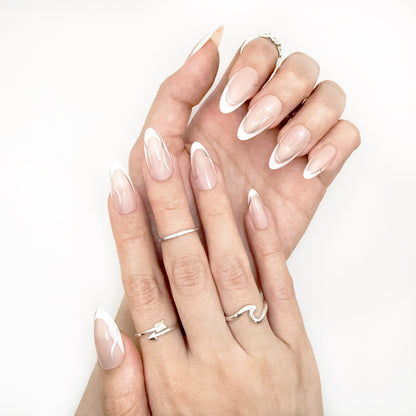 Elegant Waves - Neon Nails