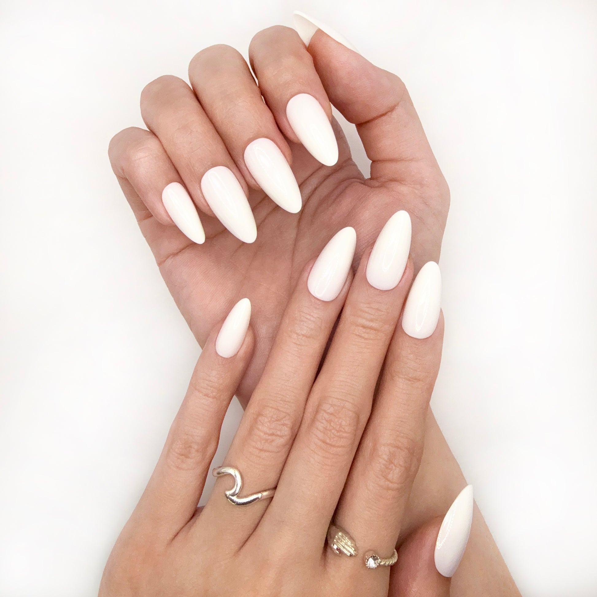 Ivory Elegance - Neon Nails