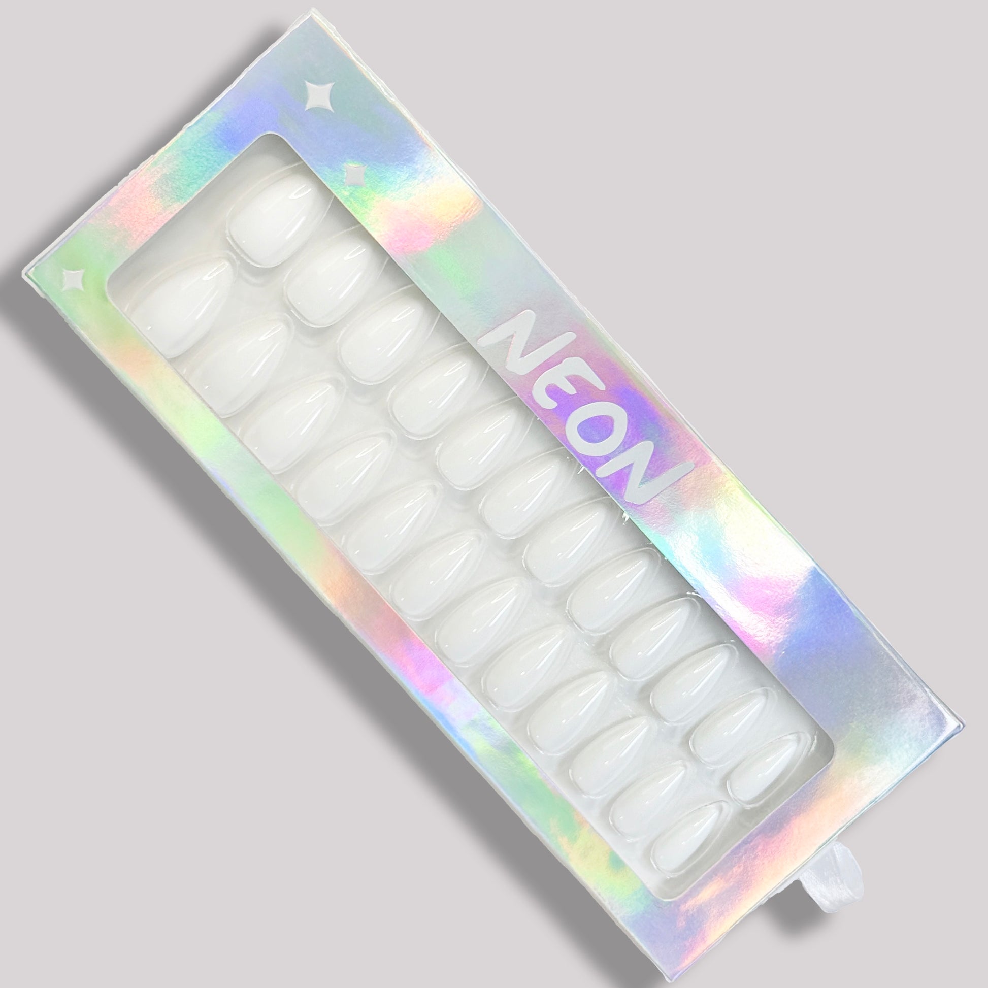 Ivory Elegance - Neon Nails