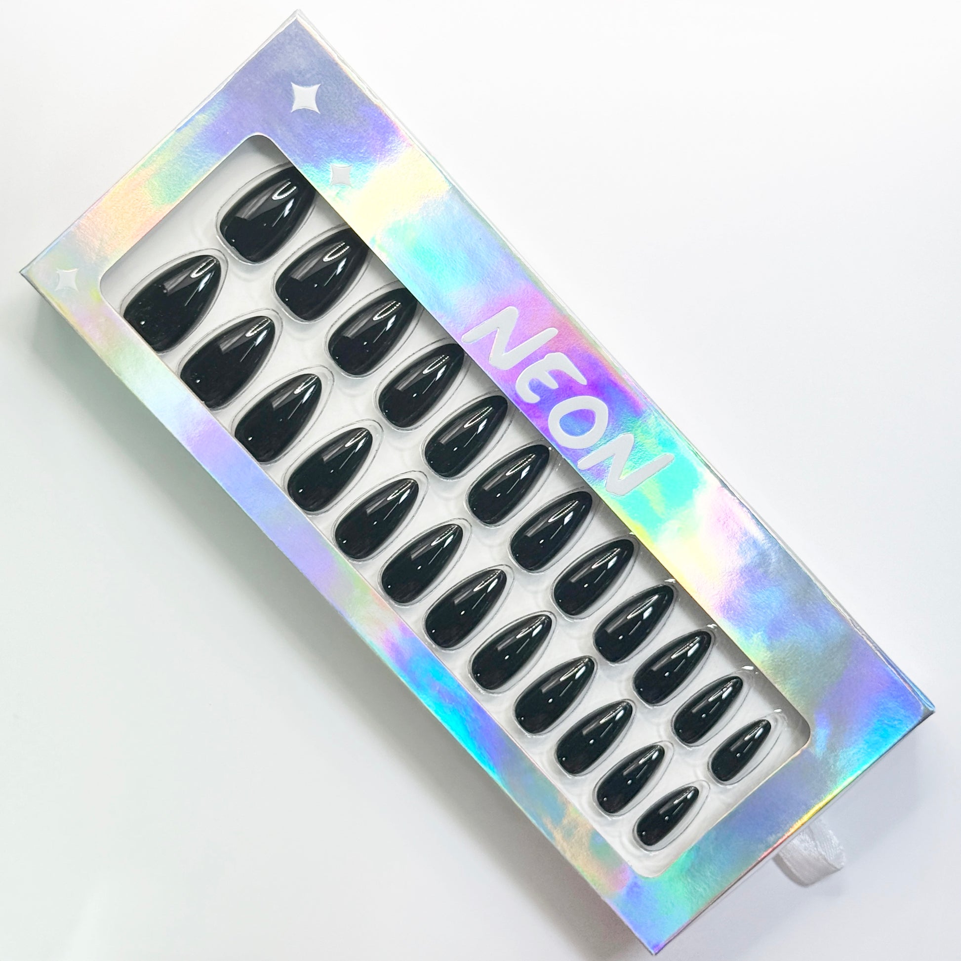 Midnight Glamour - Neon Nails