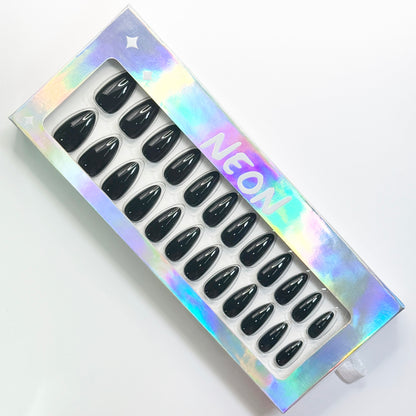 Midnight Glamour - Neon Nails