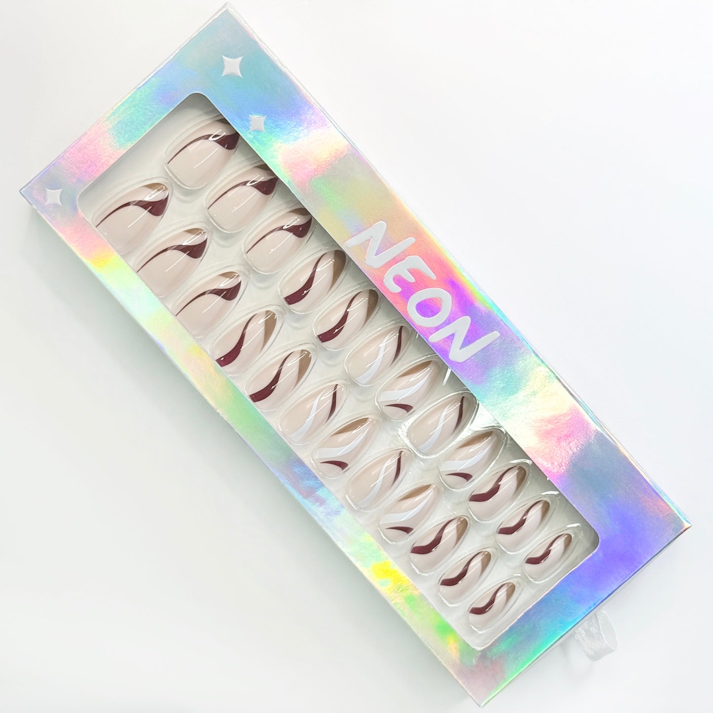 Mocha Swirl - Neon Nails