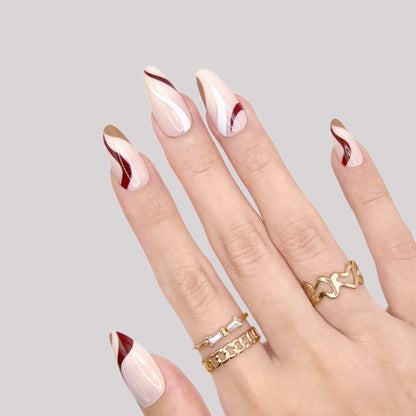 Mocha Swirl - Neon Nails