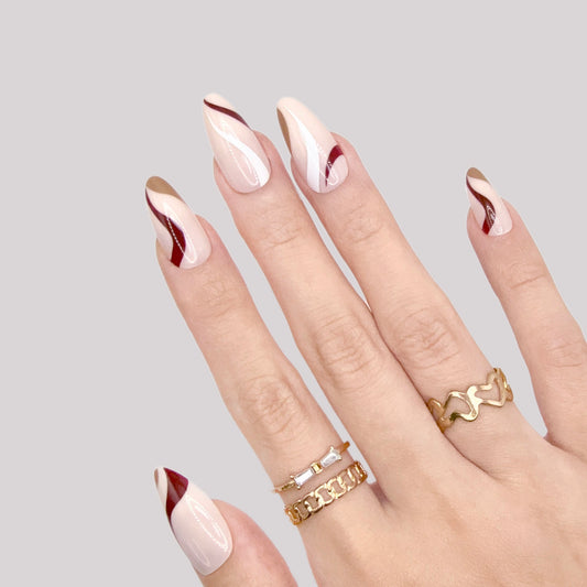Mocha Swirl - Neon Nails