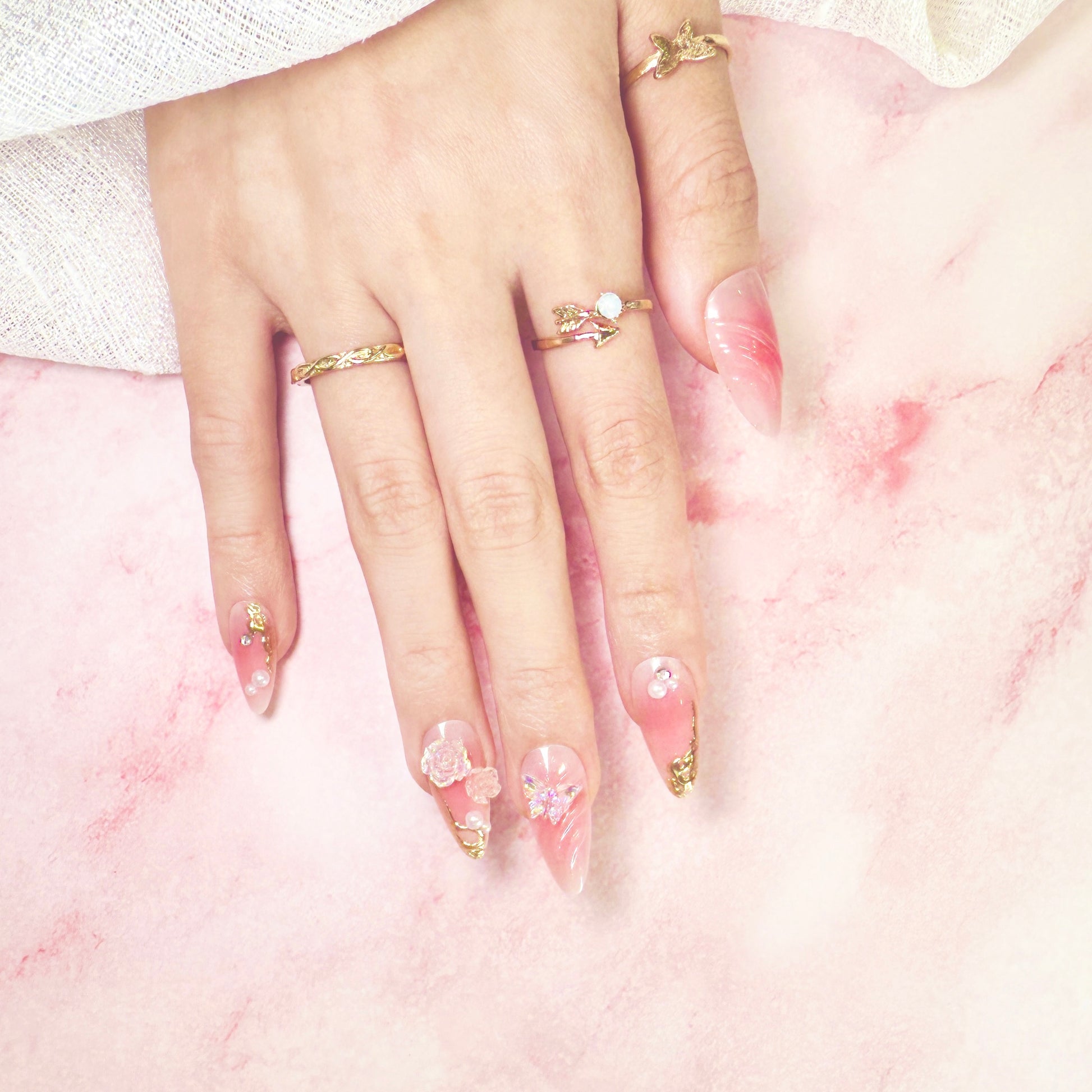 Petal Wings - Neon Nails