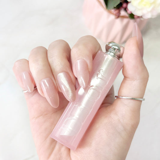 Rosé Glow - Neon Nails