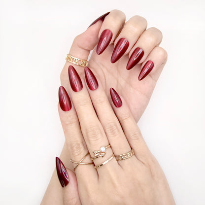 Scarlet Velvet - Neon Nails