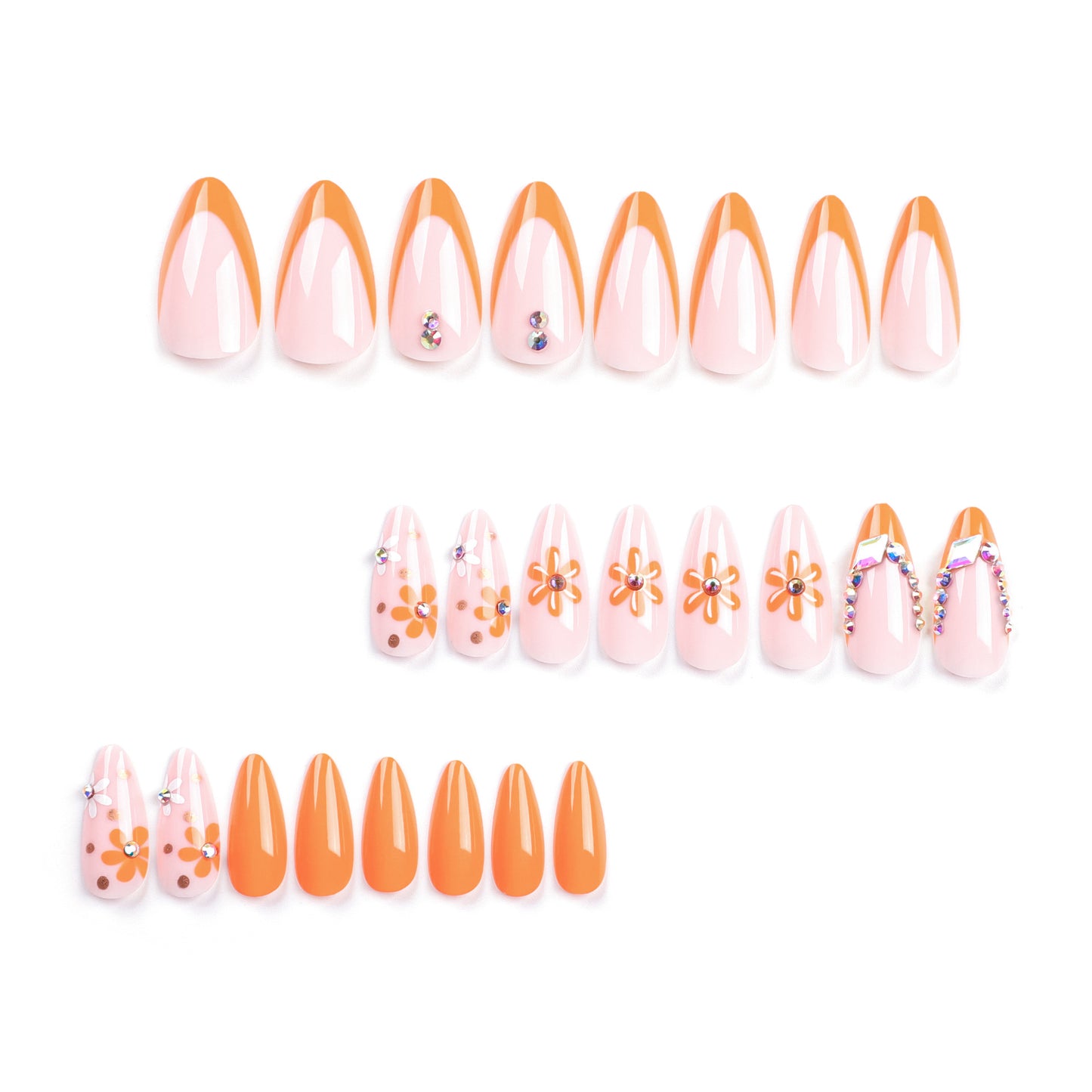 Sun-Kissed Bloom - Neon Nails